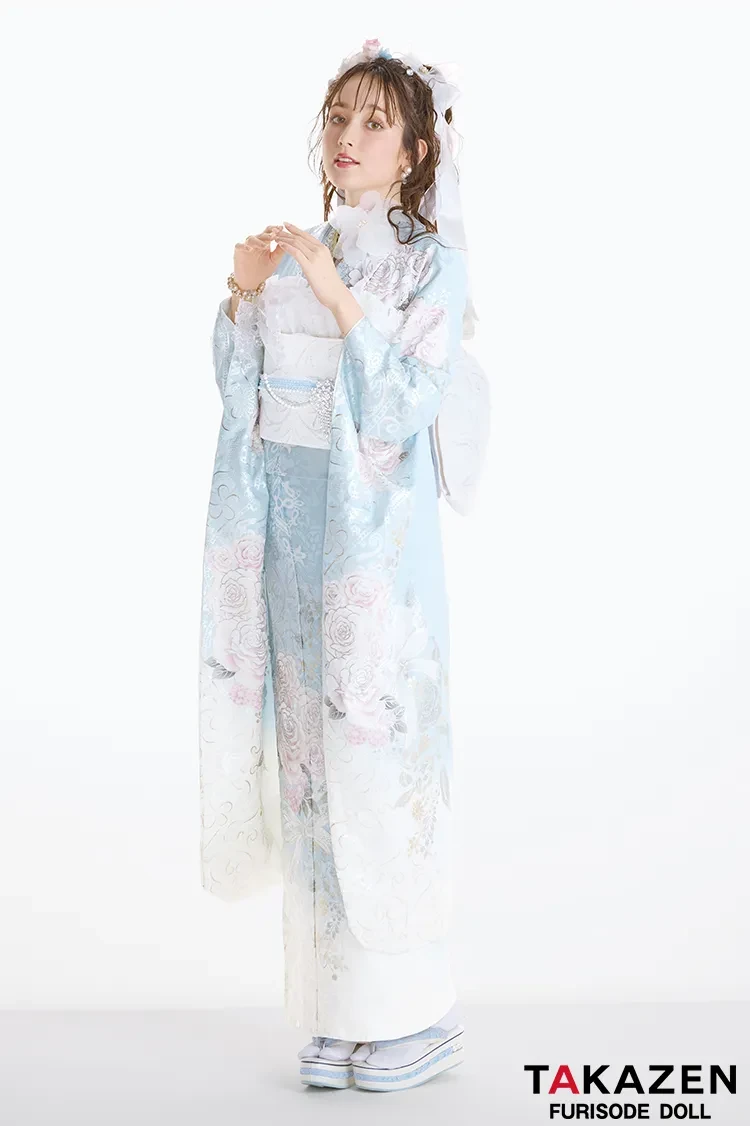 正統派　振袖　ブルべ夏　サマータイプ