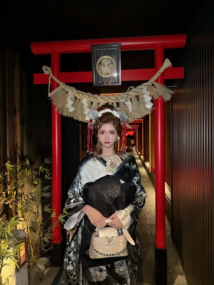 振袖　花魁風　着こなし　ひめか