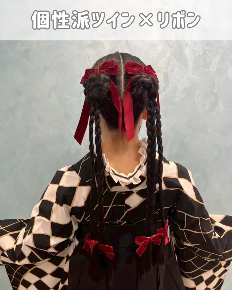 卒業式　袴　卒業式ヘアアレンジ　袴ヘア