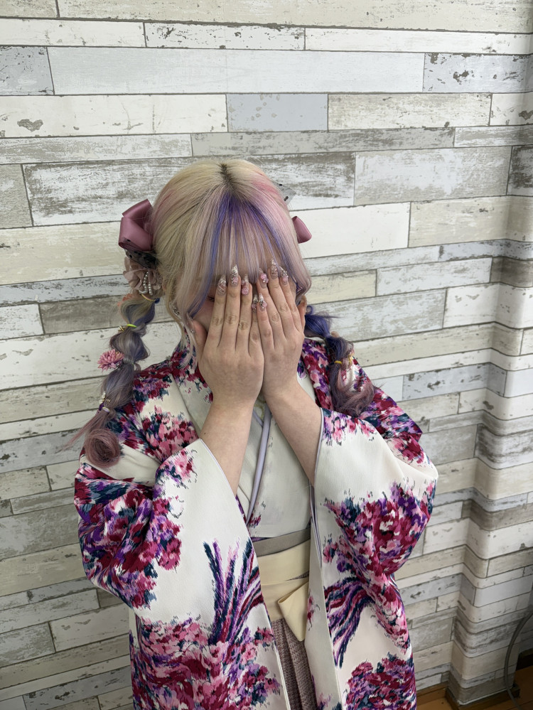 可愛い袴を着れて大満足でした！