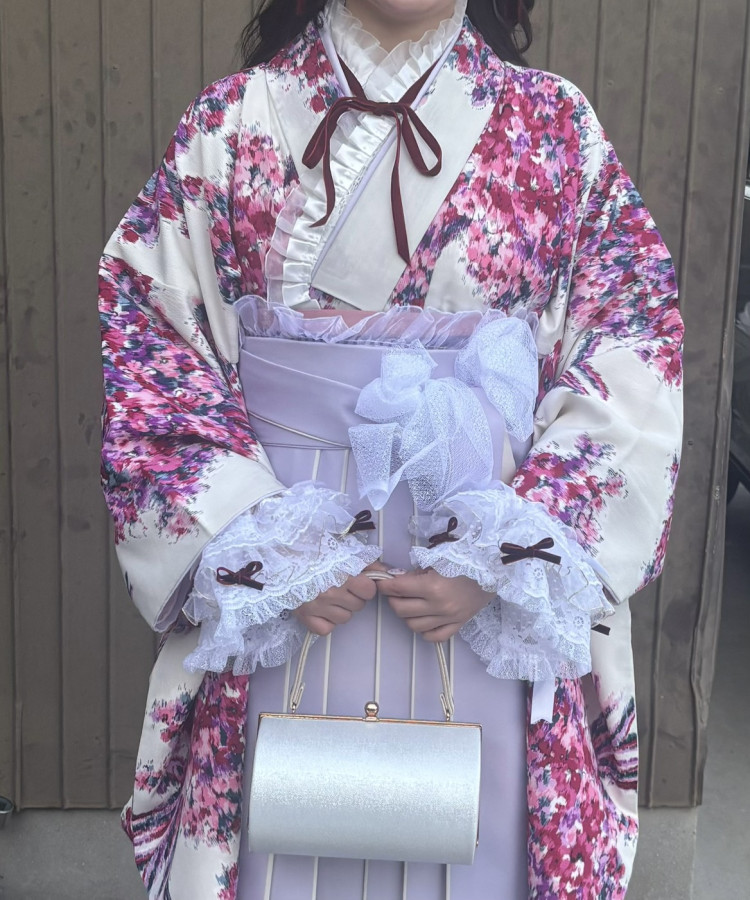 とても可愛い袴を着ることができて大満足でした♡