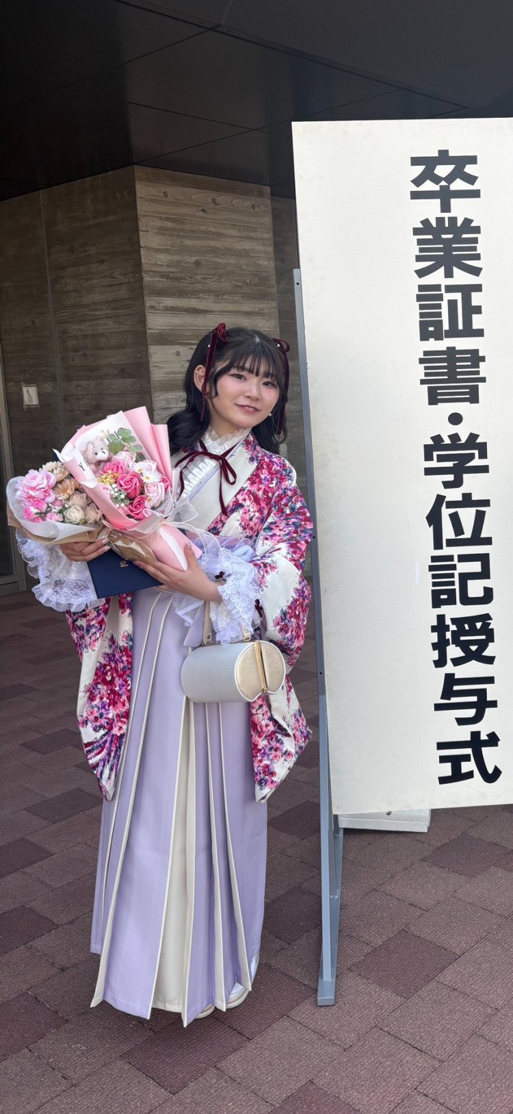 とても可愛い袴を着ることができて大満足でした♡