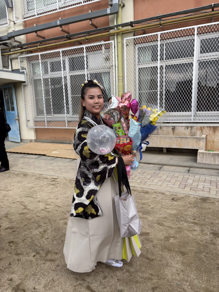 みんなと一味ちがう袴で目立ってすてきで良かったです♡