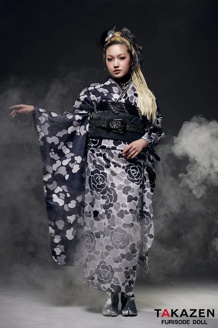 エイプ柄のストリート系振袖紹介