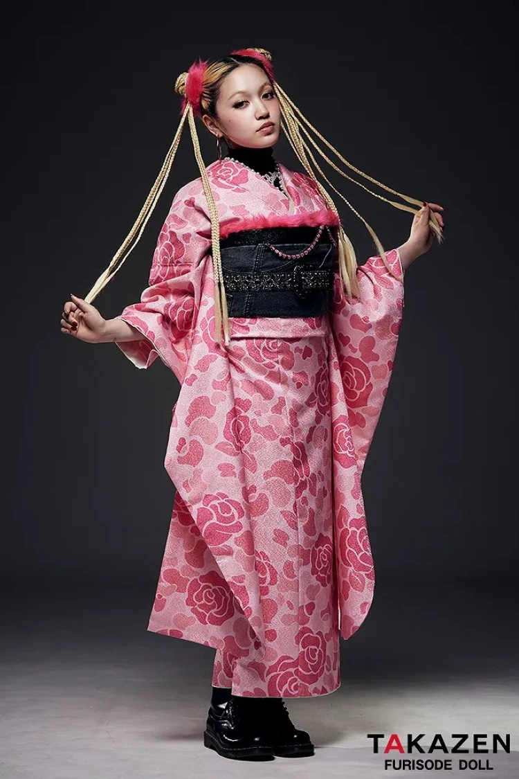 エイプ柄のストリート系振袖紹介