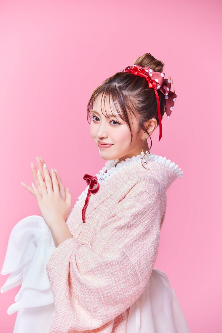 大人かわいいツイード生地の新作ドレス袴