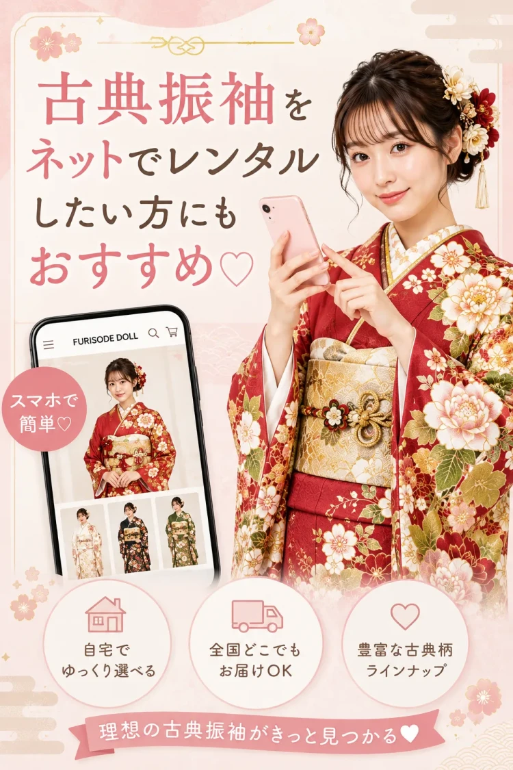 古典振袖をネットでレンタルしたい方にもおすすめ