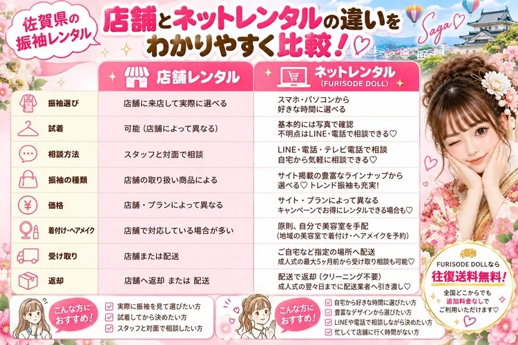 佐賀県でおすすめの振袖レンタルショップ