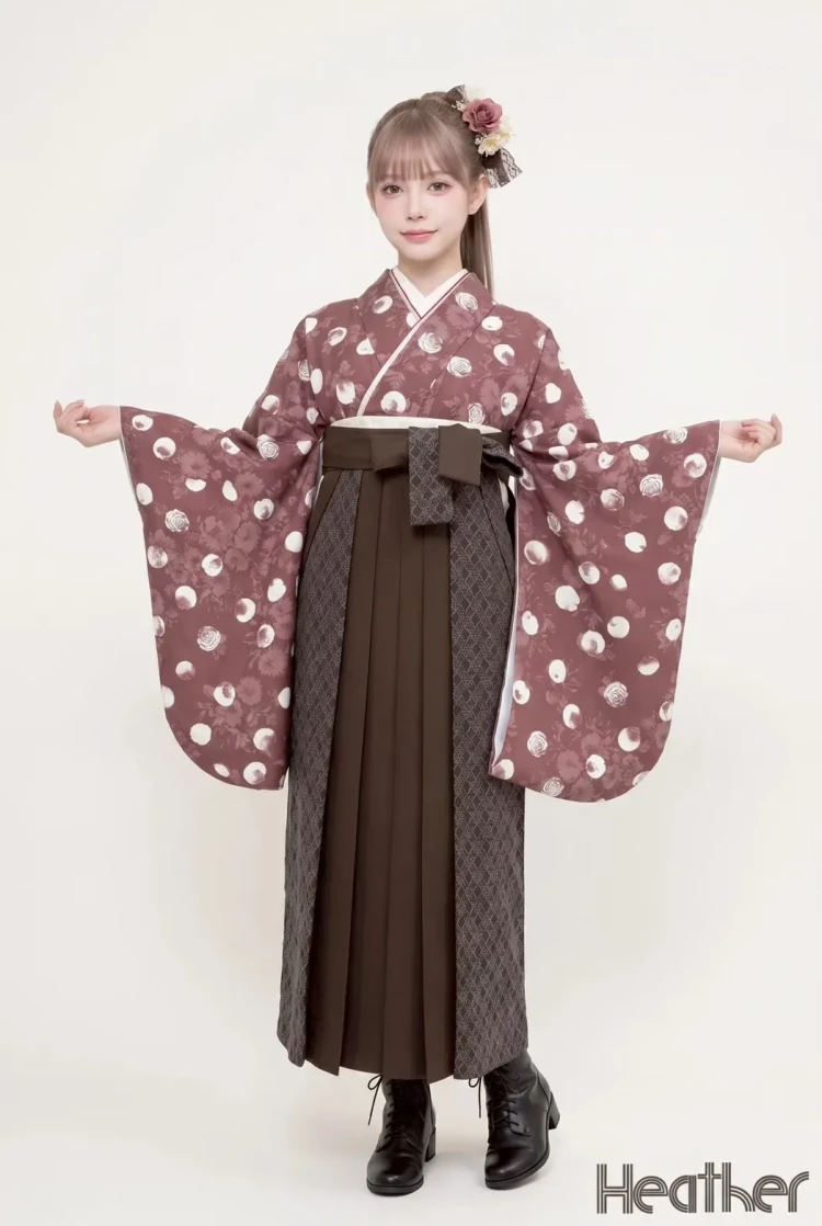 卒業式 袴 レンタル 新作袴 新作 ヘザー袴 27卒