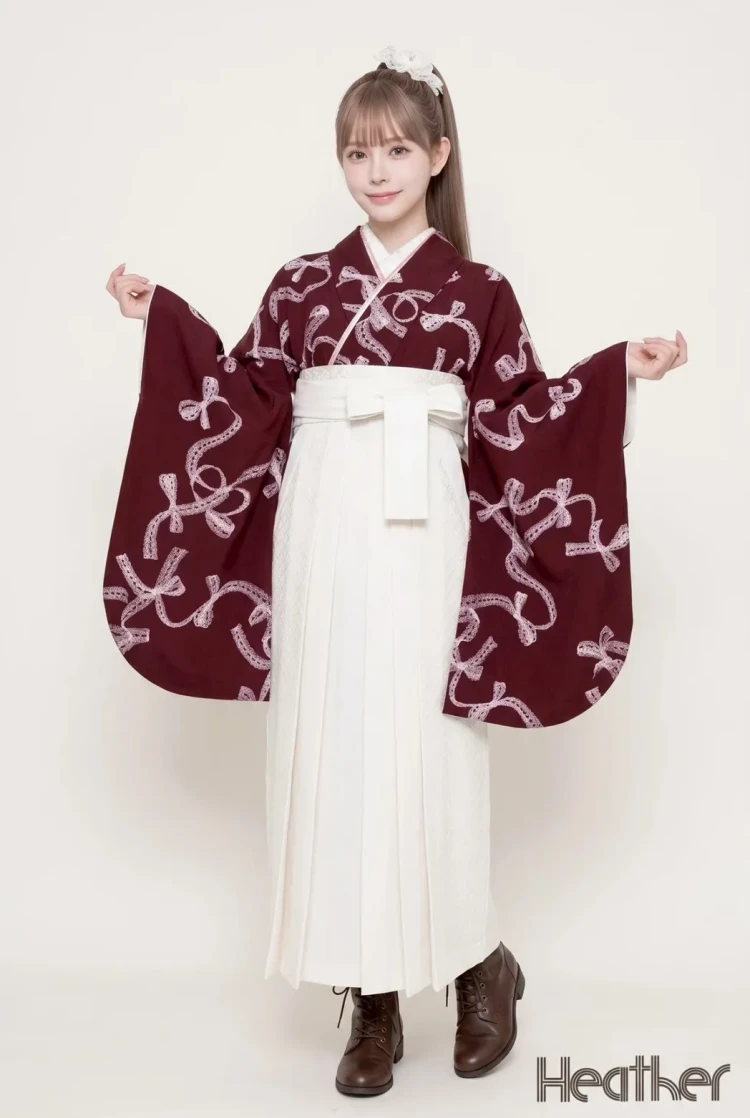 卒業式 袴 レンタル 新作袴 新作 ヘザー袴 27卒